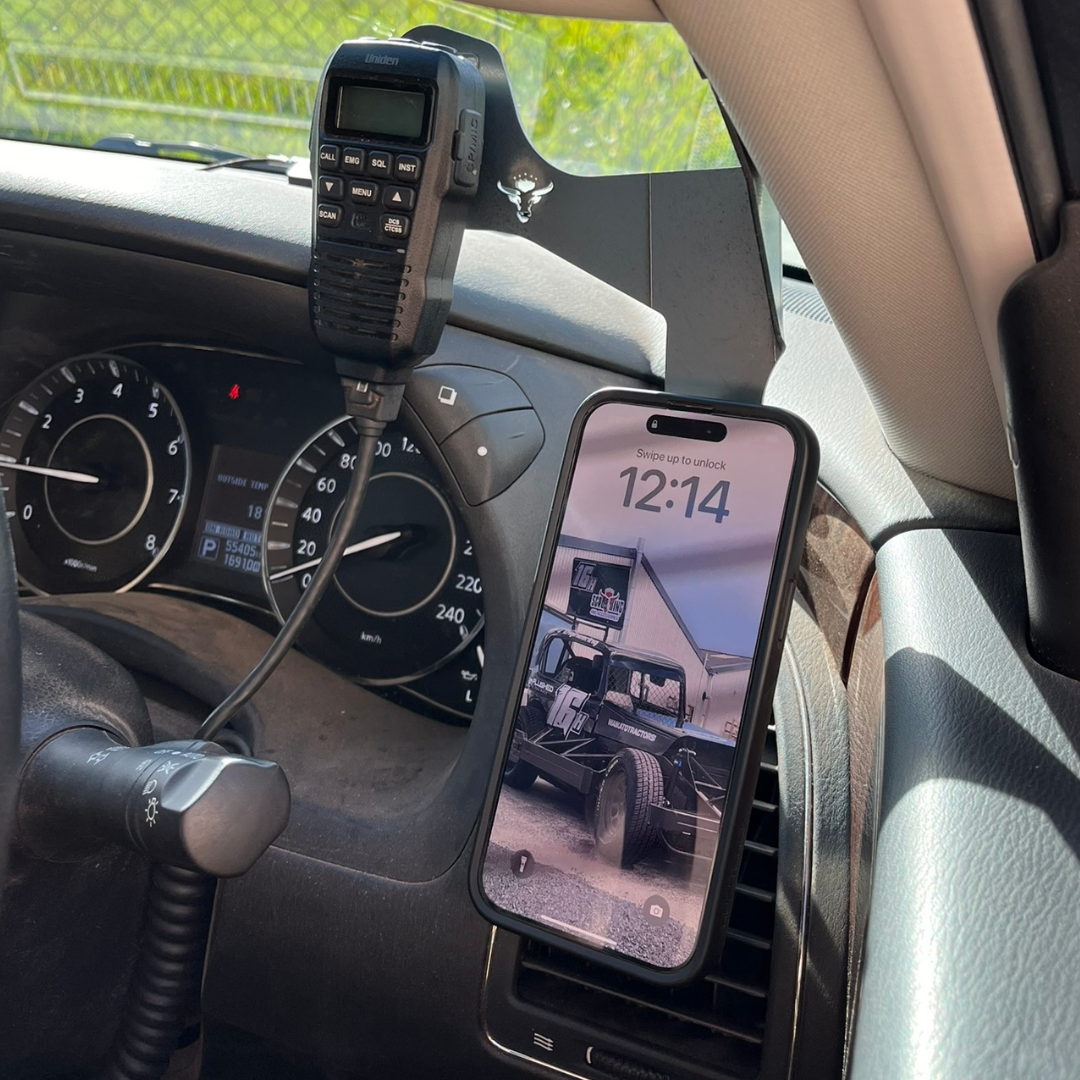 Nissan Patrol Y62 Phone and UHF Mount