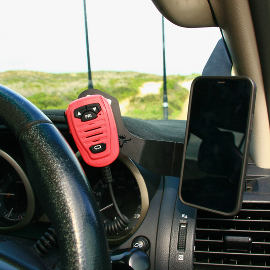 Toyota Prado 150 Phone and UHF Mount